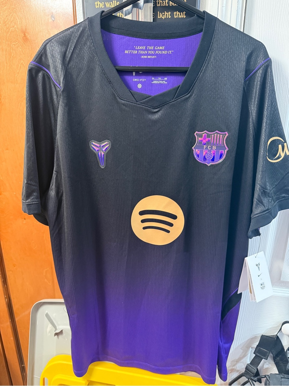 Brand new with tags Nike FC Barcelona Kobe Bryant 26/27 away stadium jersey